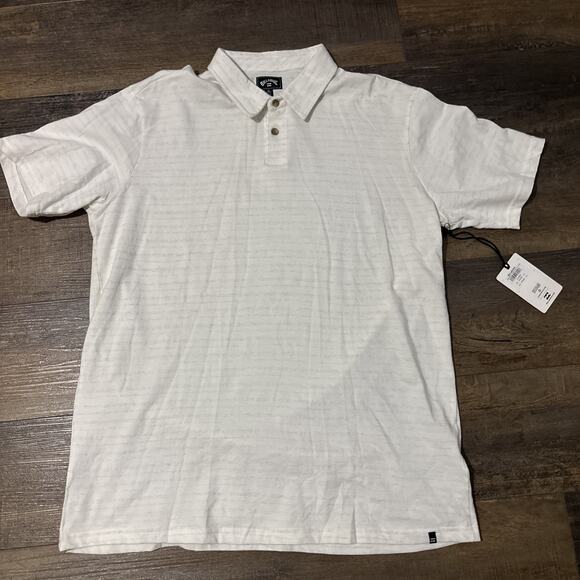 Billabong Other - Men’s NWT Billabong Polo Shirt XL White Textured